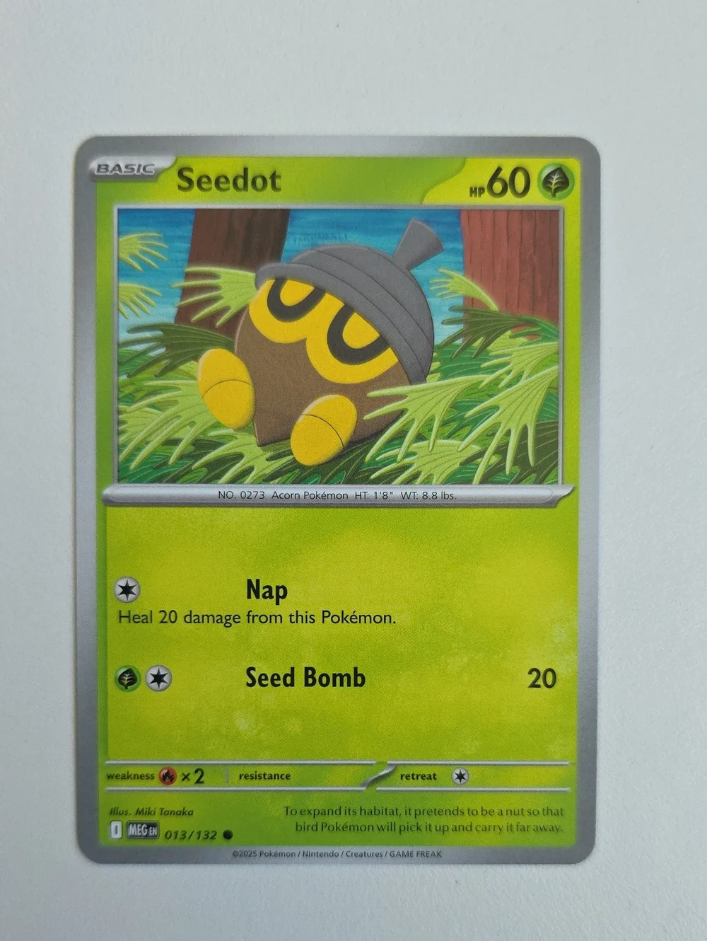 Pokemon Seedot, Nuzleaf, And Shiftry Card